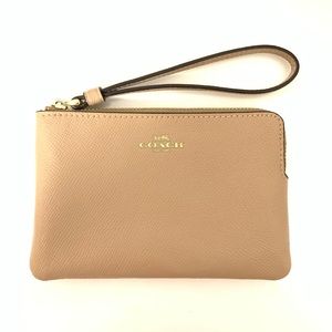 Coach Corner Zip Wristlet